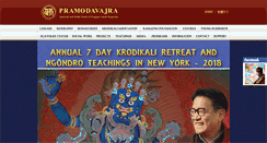 Desktop Screenshot of pramodavajra.org