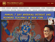 Tablet Screenshot of pramodavajra.org